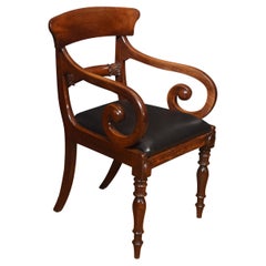 William IV mahogany Carver Armchair