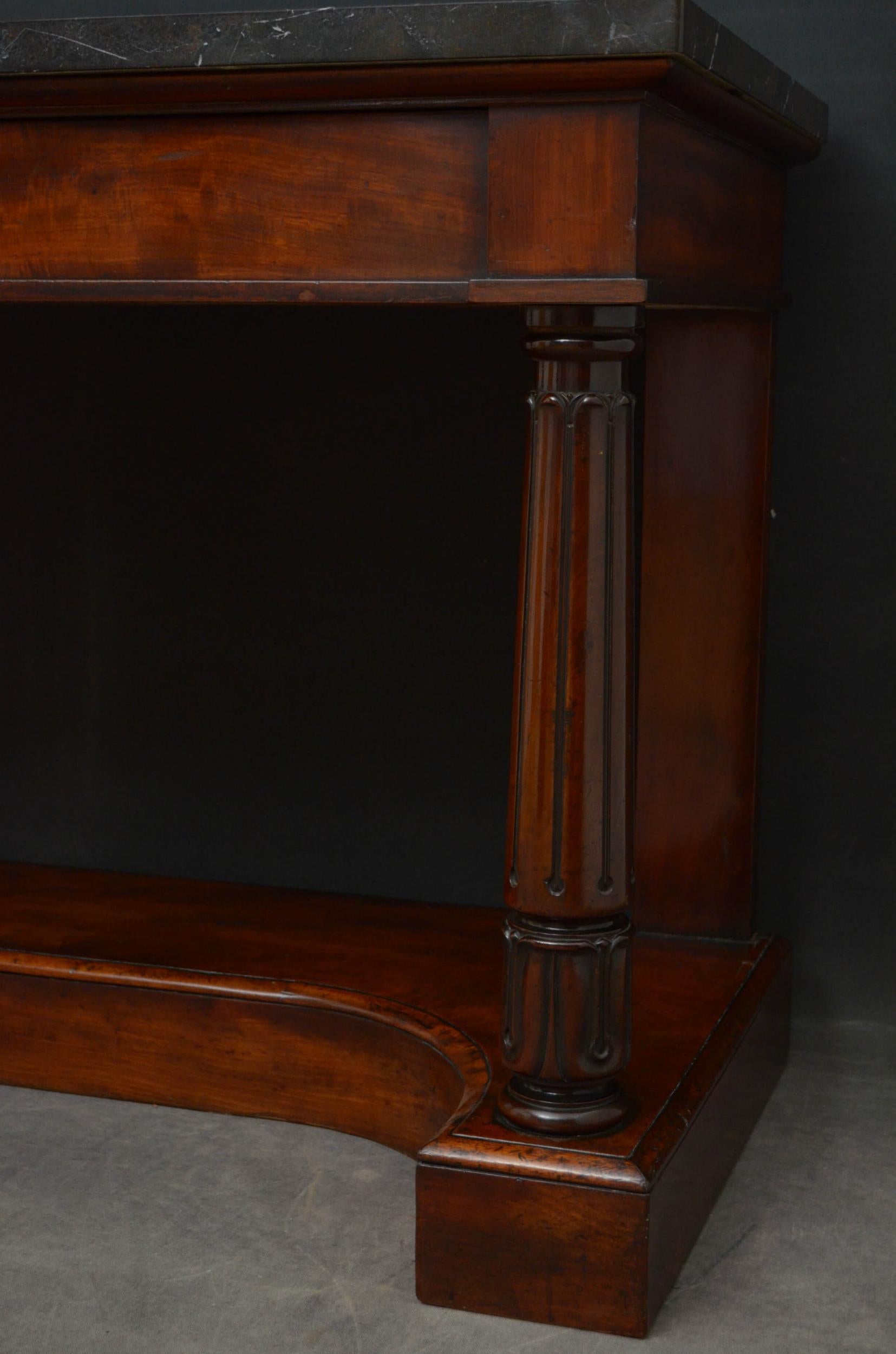 William IV Mahogany Console Table  For Sale 5