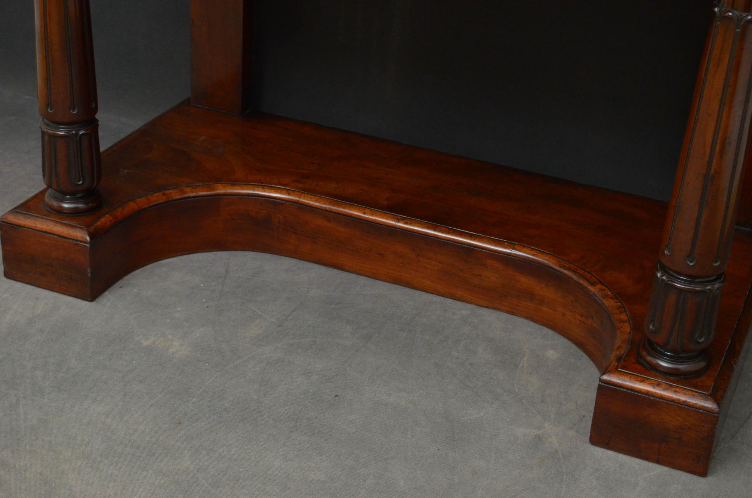 William IV Mahogany Console Table  For Sale 6