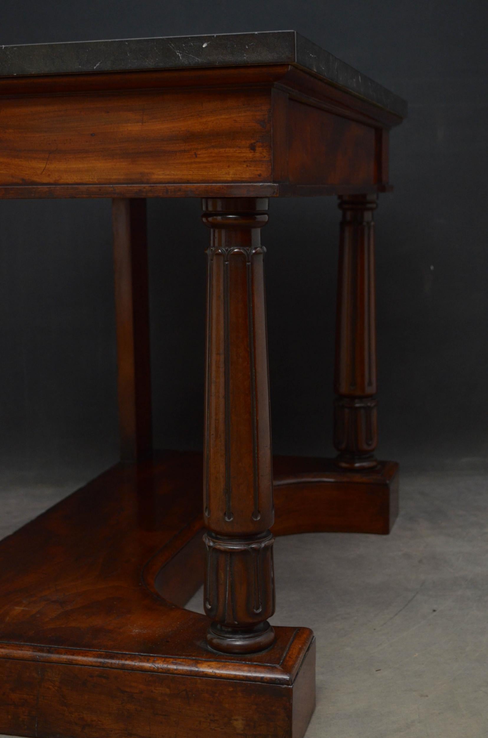 William IV Mahogany Console Table  For Sale 7
