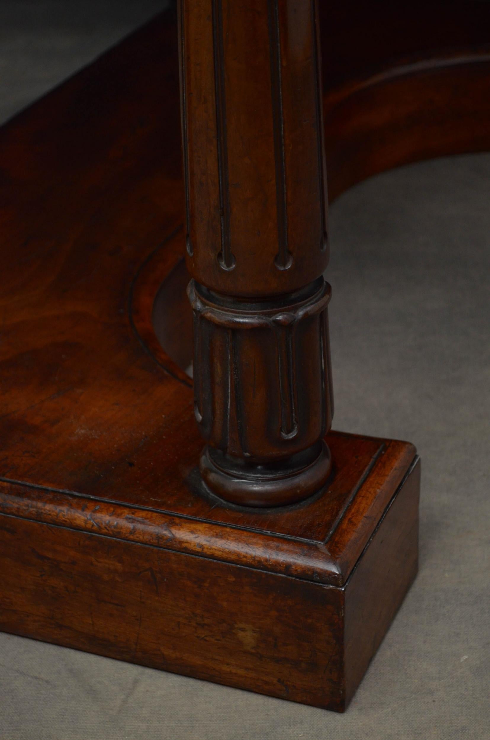 William IV Mahogany Console Table  For Sale 8