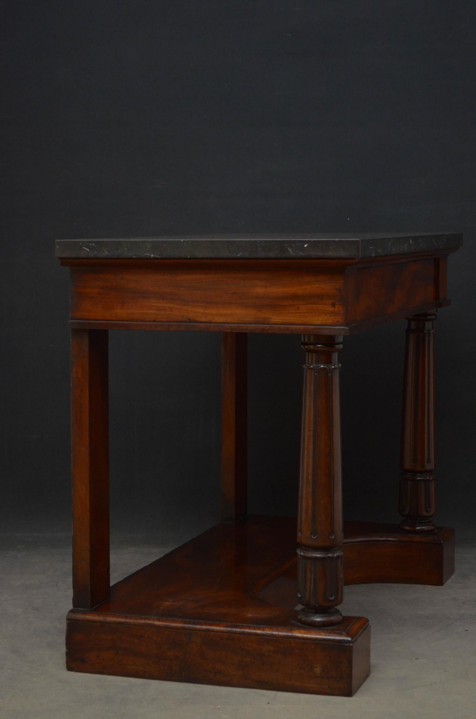 William IV Mahogany Console Table  For Sale 10