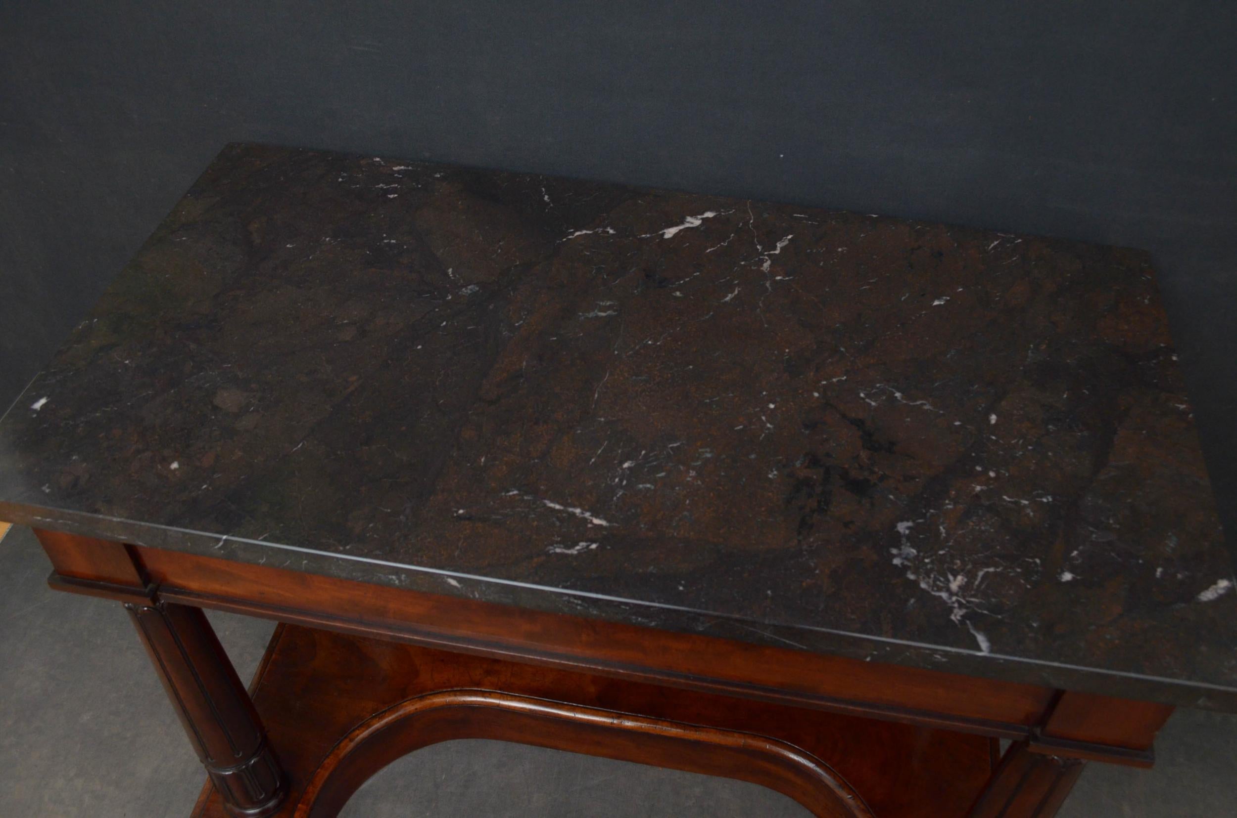 William IV Mahogany Console Table  In Good Condition For Sale In Whaley Bridge, GB