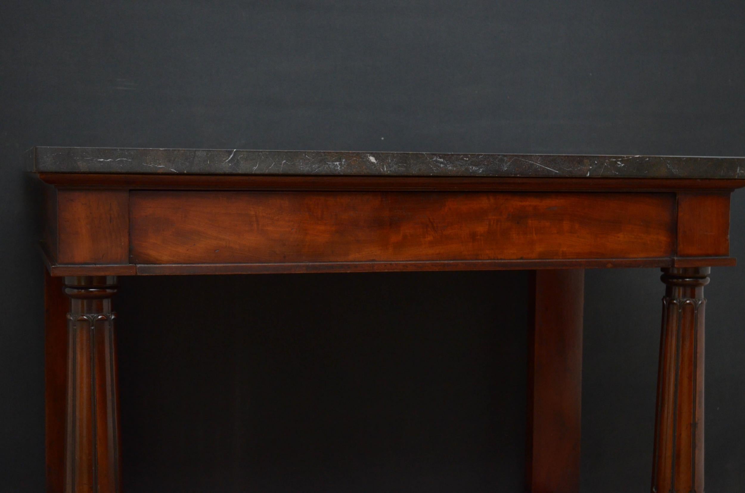 William IV Mahogany Console Table  For Sale 1