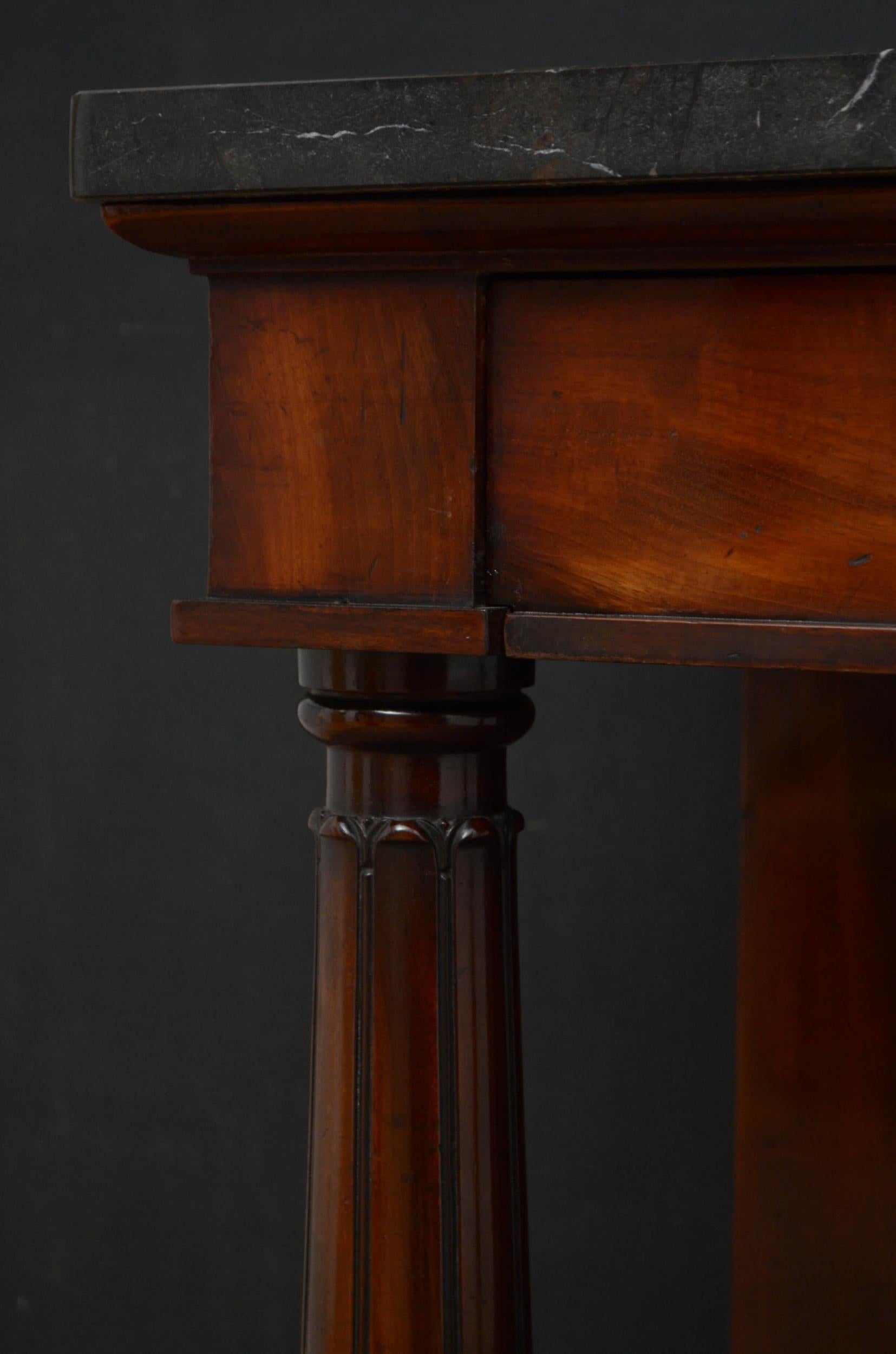 William IV Mahogany Console Table  For Sale 2