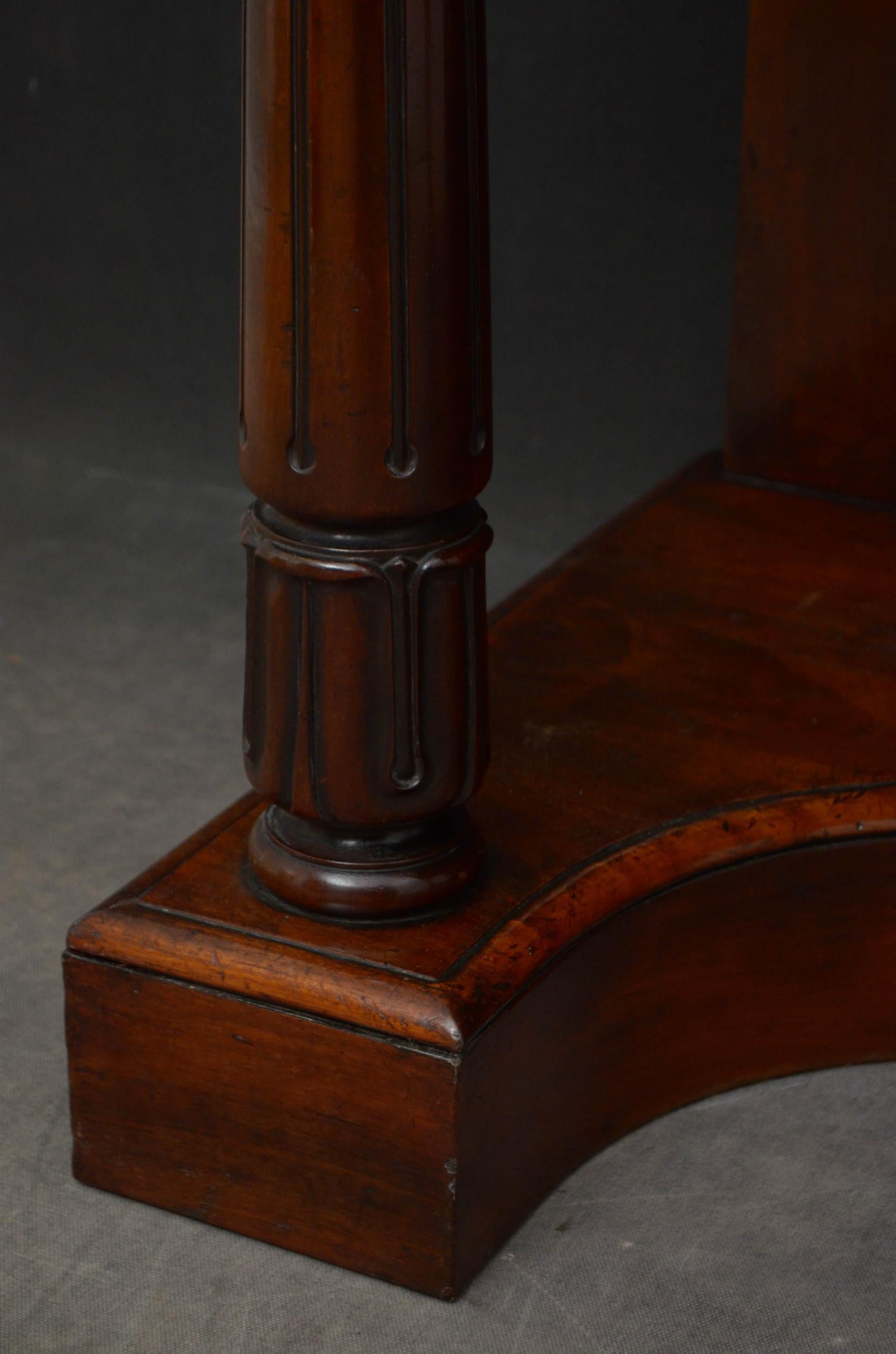 William IV Mahogany Console Table  For Sale 3