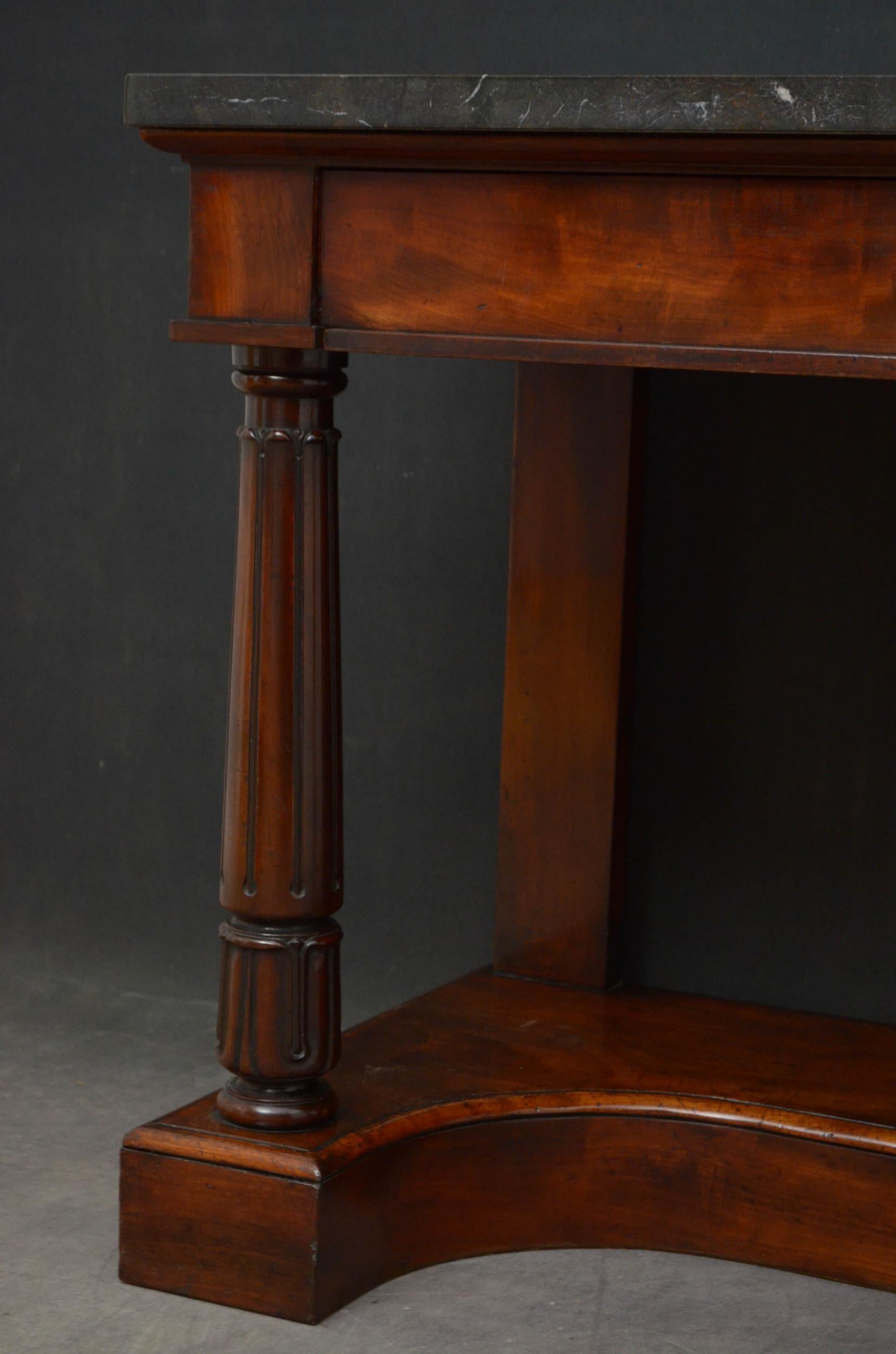 William IV Mahogany Console Table  For Sale 4