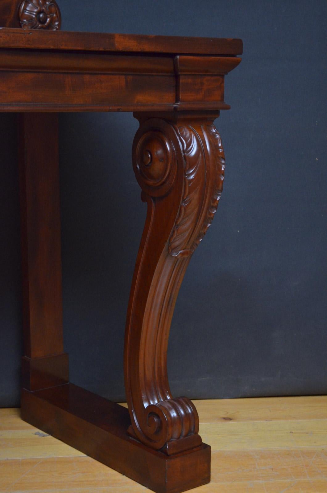 William IV Mahogany Console Table or Server 5