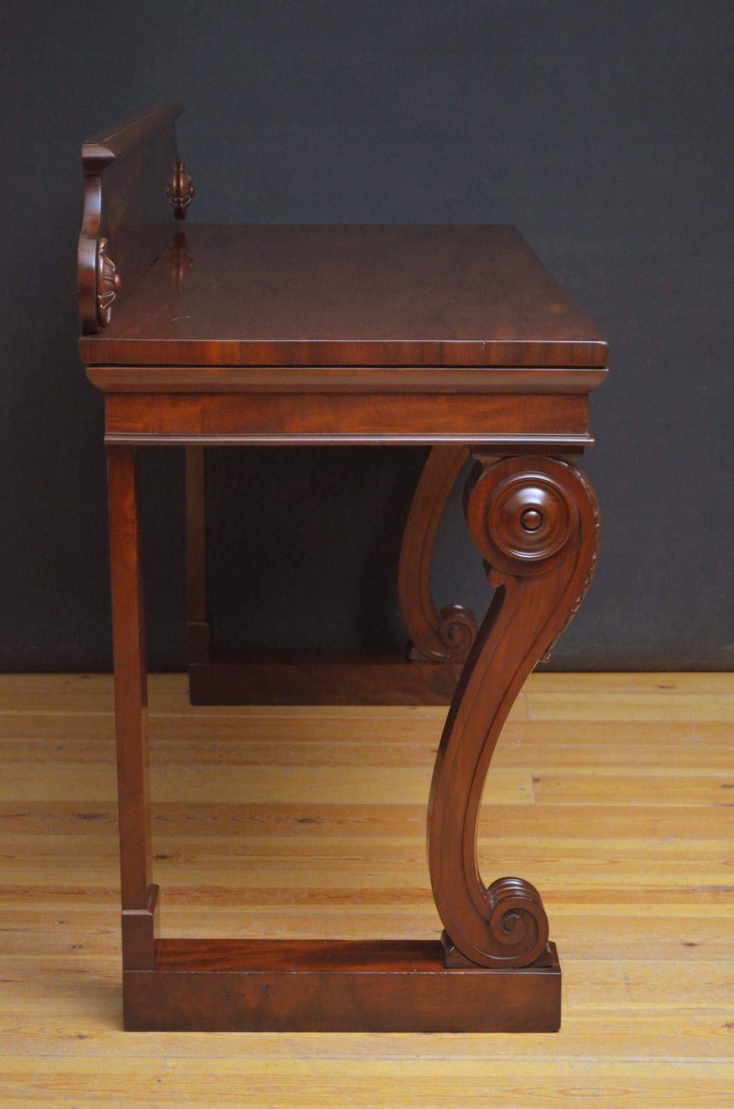 William IV Mahogany Console Table or Server 8