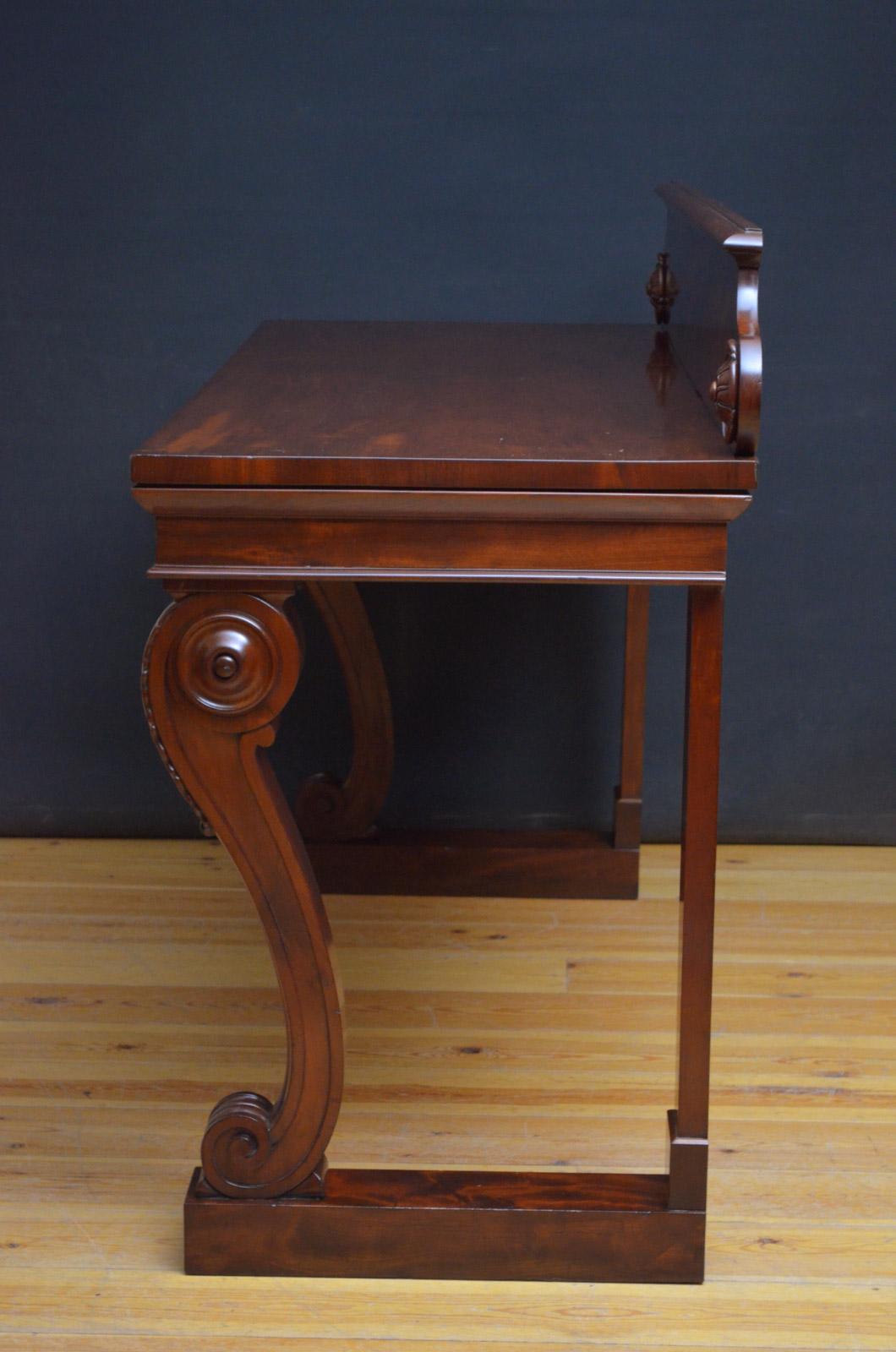 William IV Mahogany Console Table or Server 10