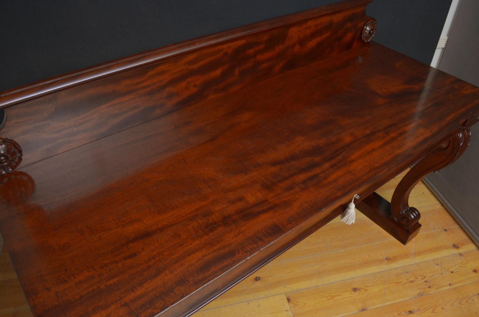 William IV Mahogany Console Table or Server 1