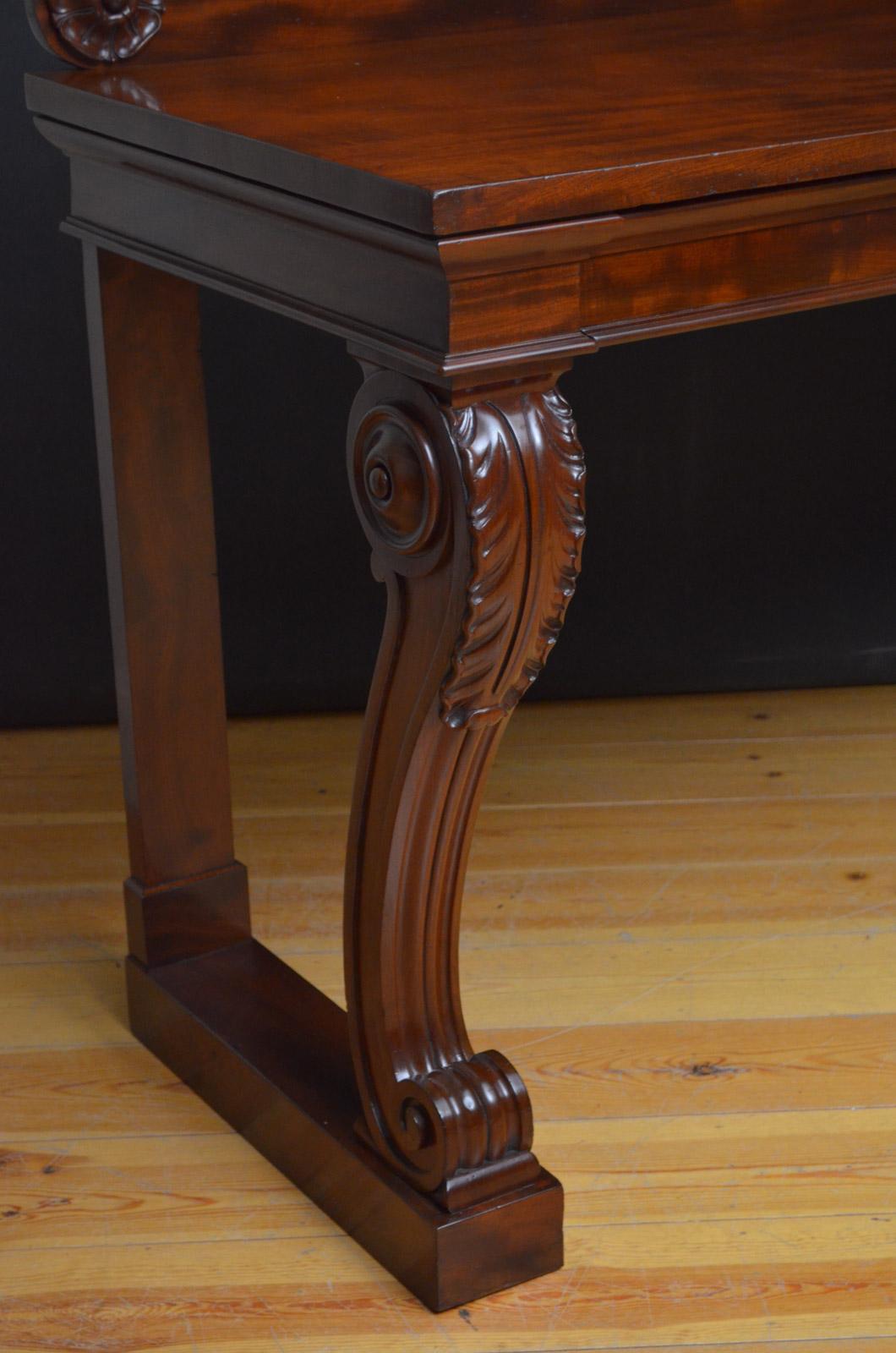 William IV Mahogany Console Table or Server 4