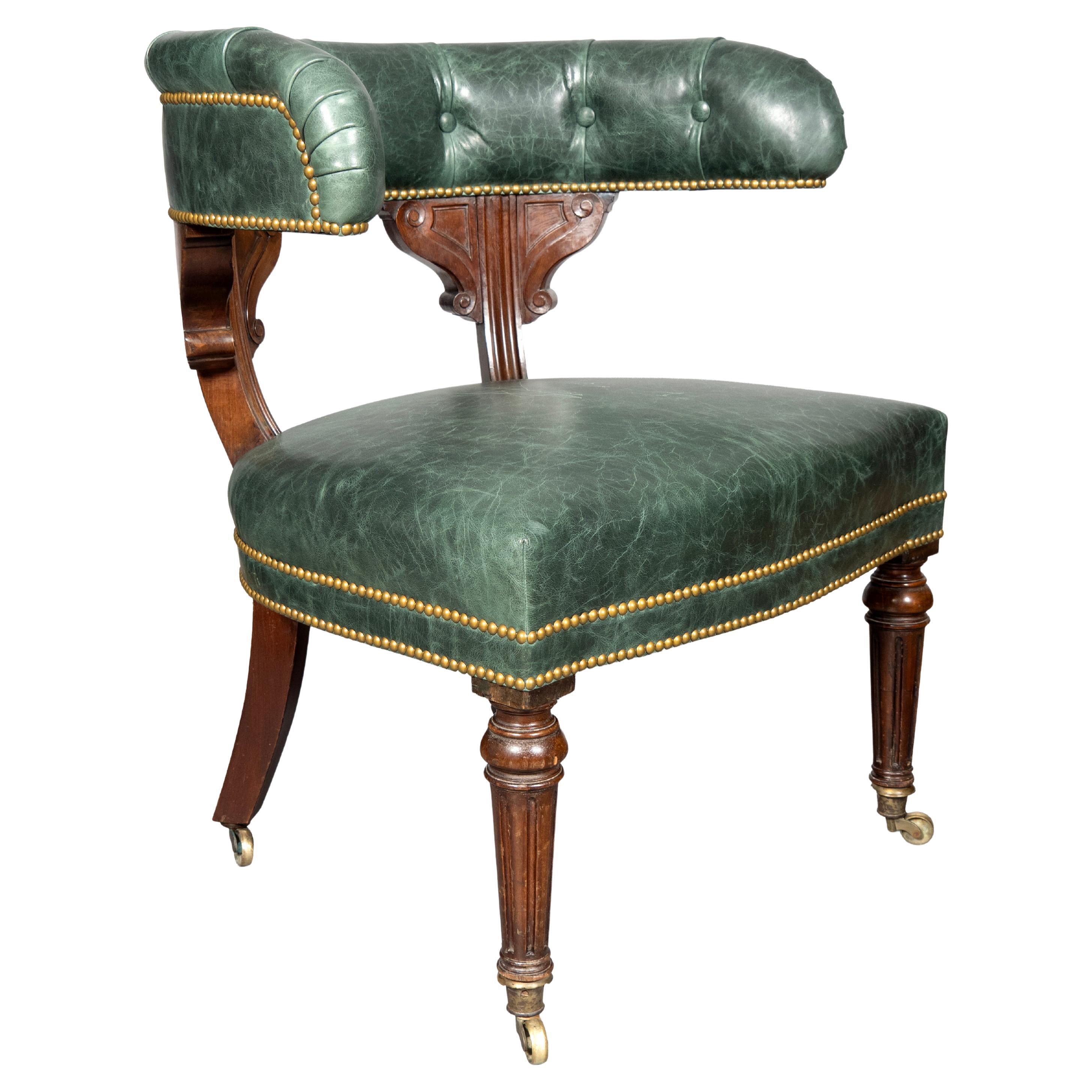 William IV Mahogany Desk Chair