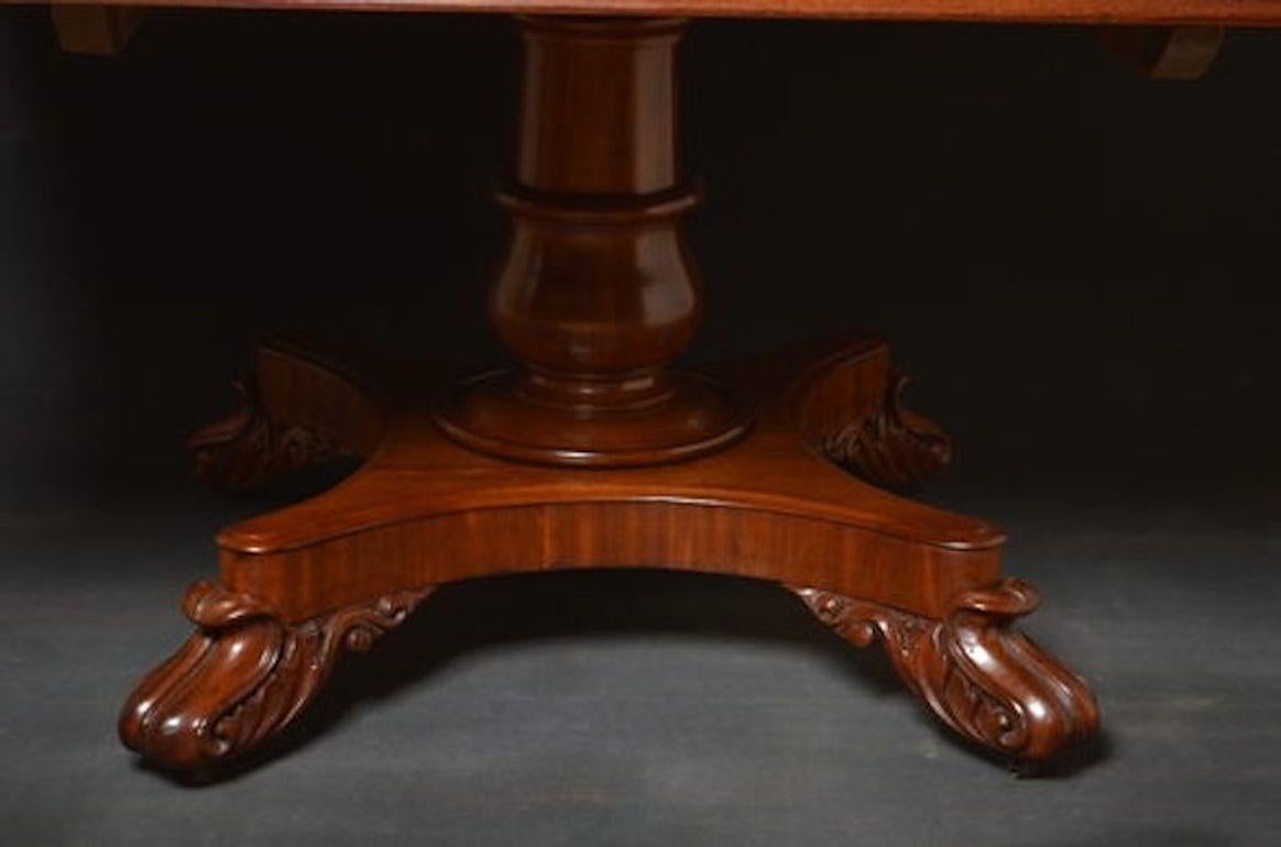 19th Century William IV Mahogany Dining Table - Antique Dining Table For Sale