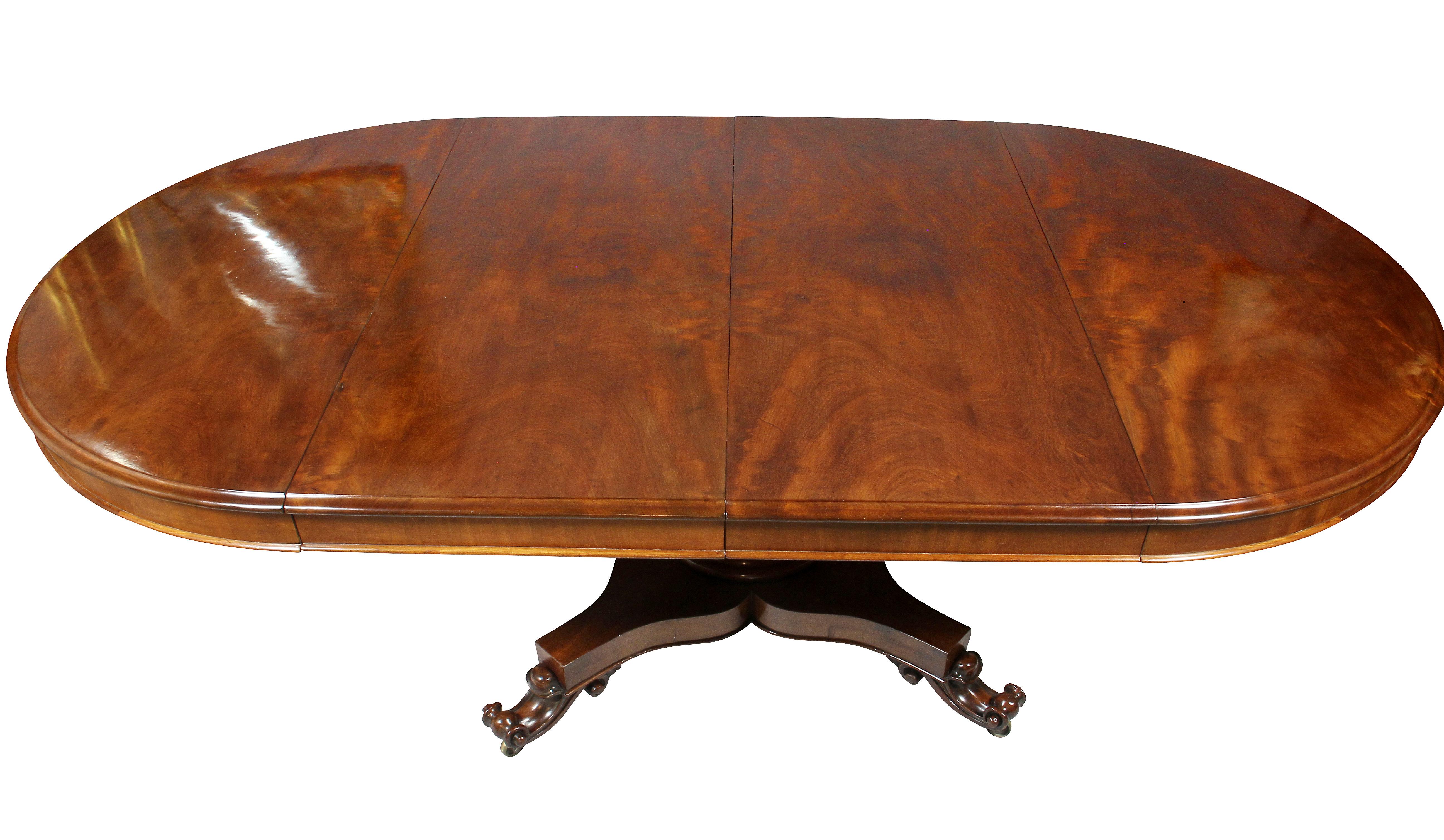 William IV Mahogany Dining Table In Good Condition In Essex, MA