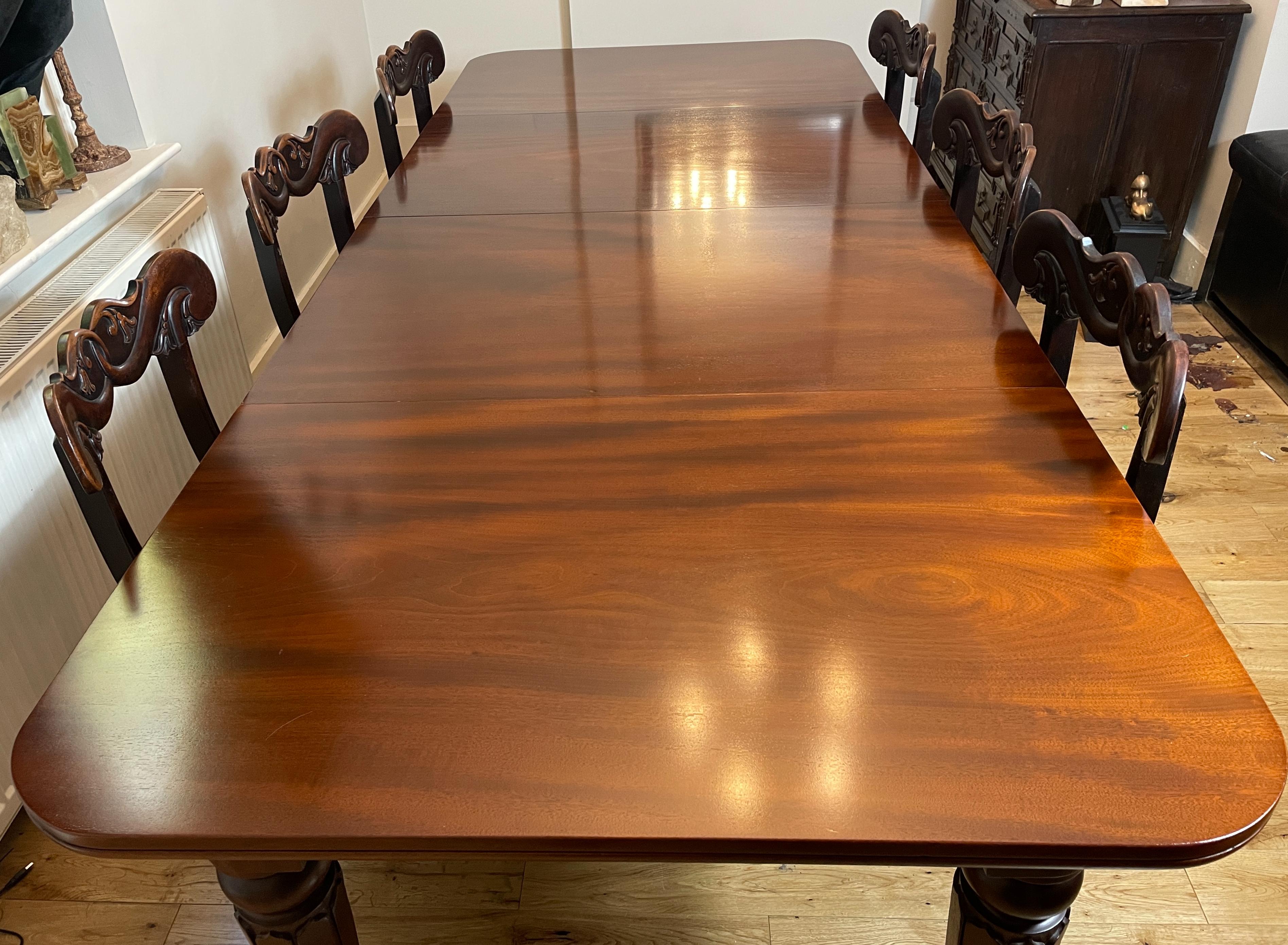 William IV Mahogany Dining Table, Thomas Treherne 1835-1842 For Sale 2