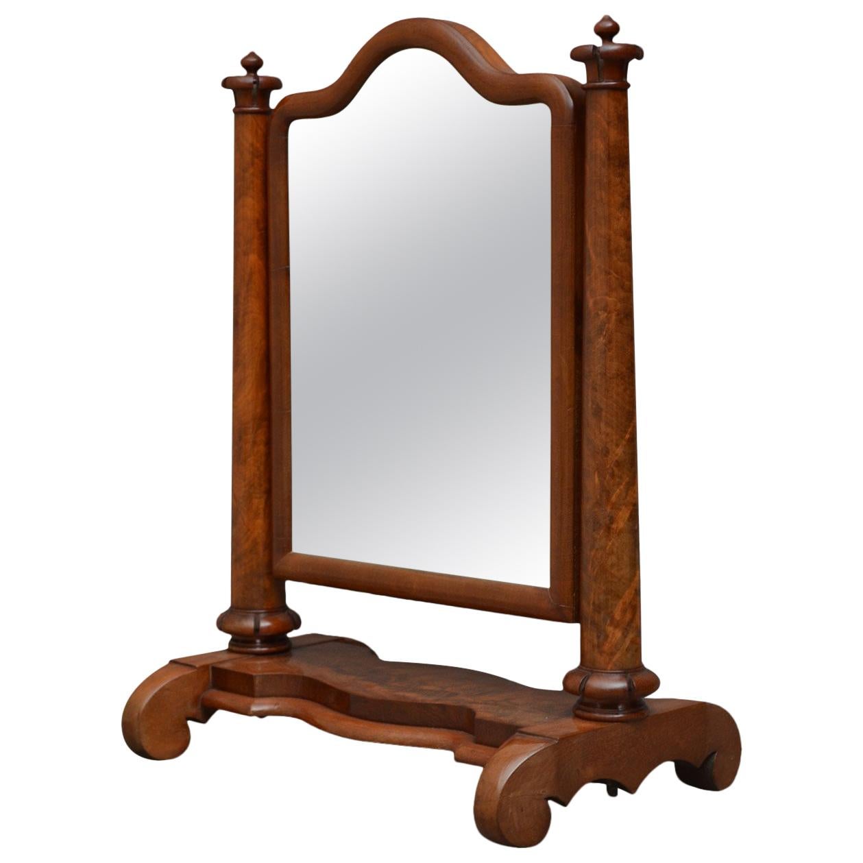 William IV Mahogany Dressing Mirror Toilet Mirror