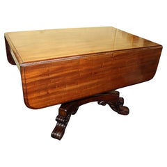 William IV Mahogany Drop Leaf Centre Table