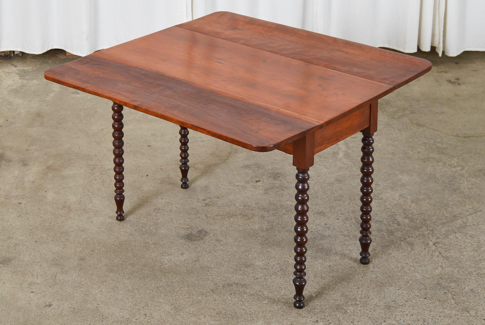 19th Century William IV Mahogany Drop Leaf Dining Table or Pembroke Table