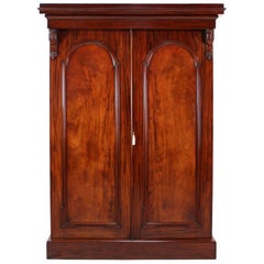 William IV Mahogany Fitted Two-Door Wardrobe