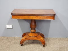 William IV Mahogany Fold Over Table, circa 1830