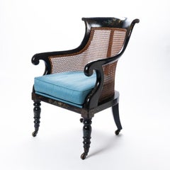 William IV Mahogany Frame Gondola Chair, 1830