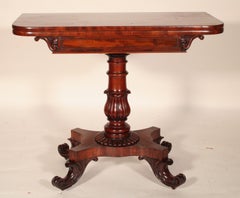 Tavolo da gioco William Williams in mogano