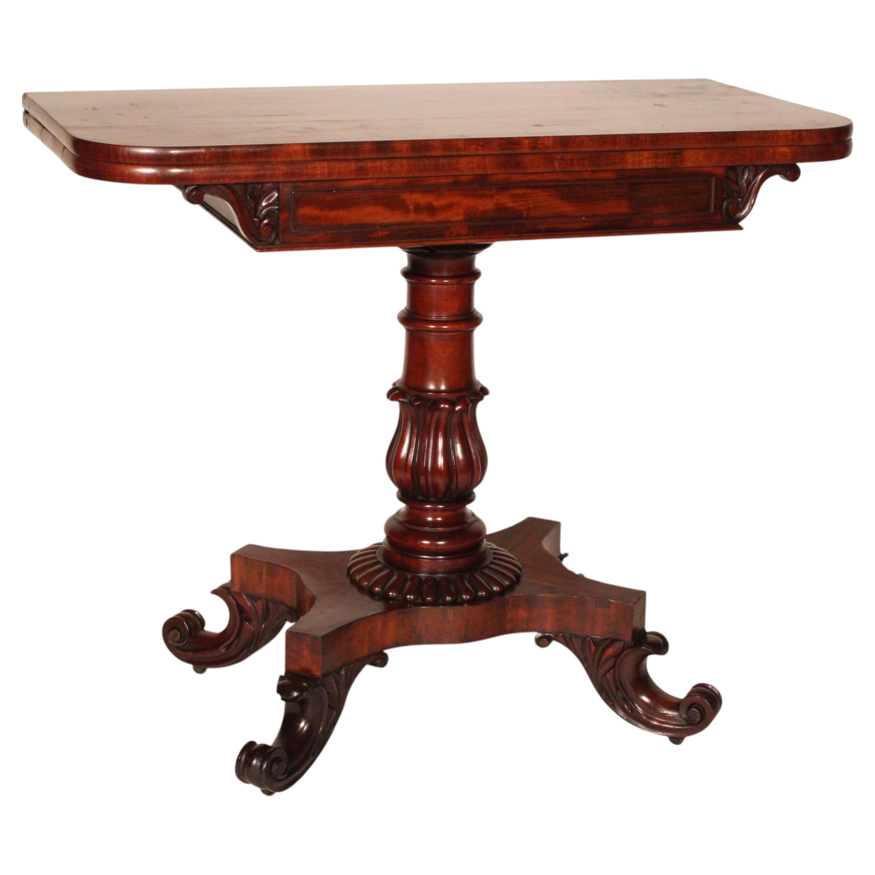 William IV Mahogany Games Table