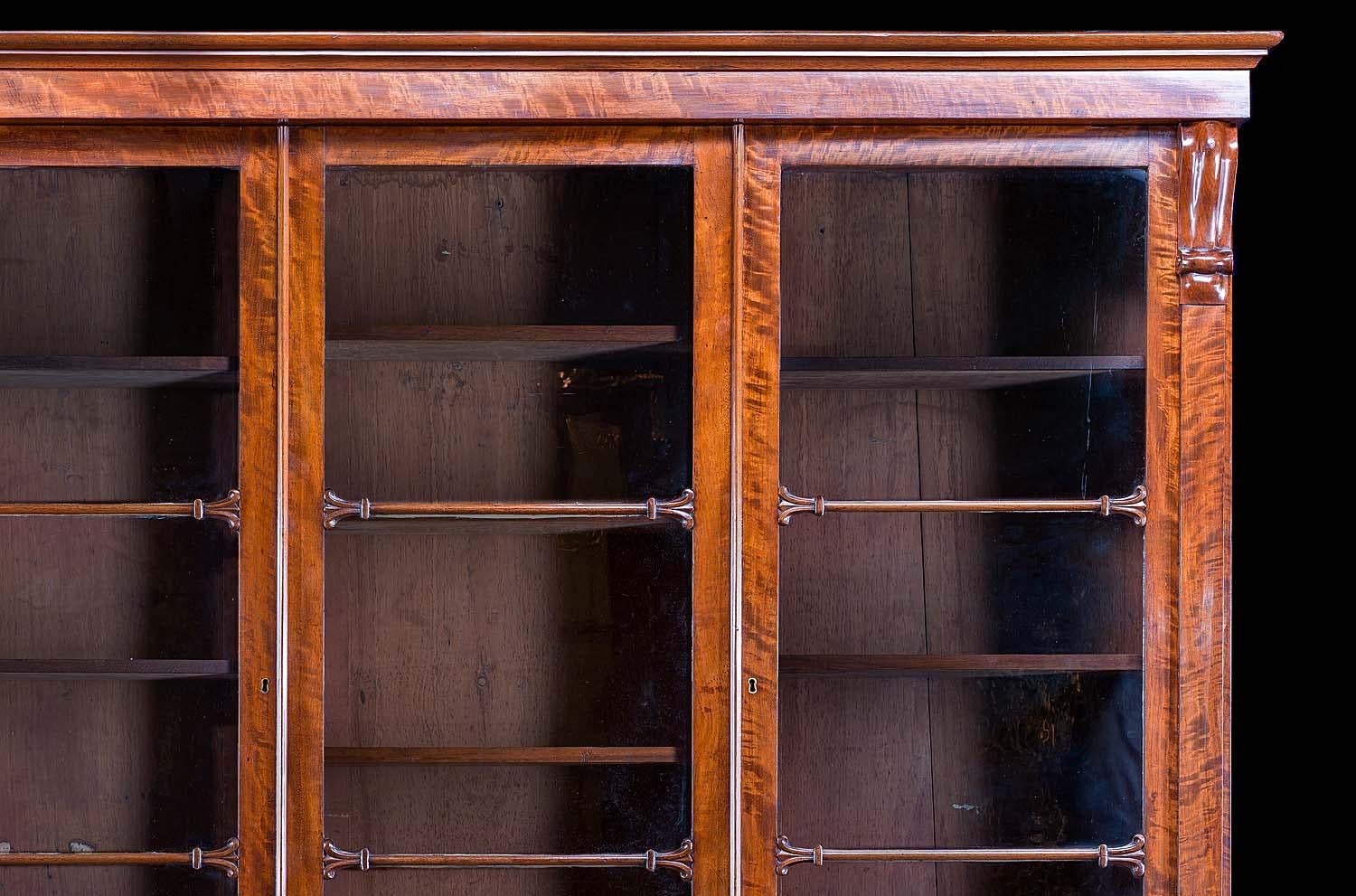 William IV Mahogany Glazed Bookcase 2