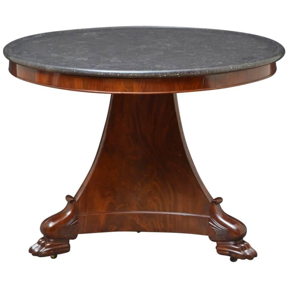 William IV Mahogany Gueridon Table
