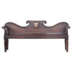 William IV Mahogany Hall Bench