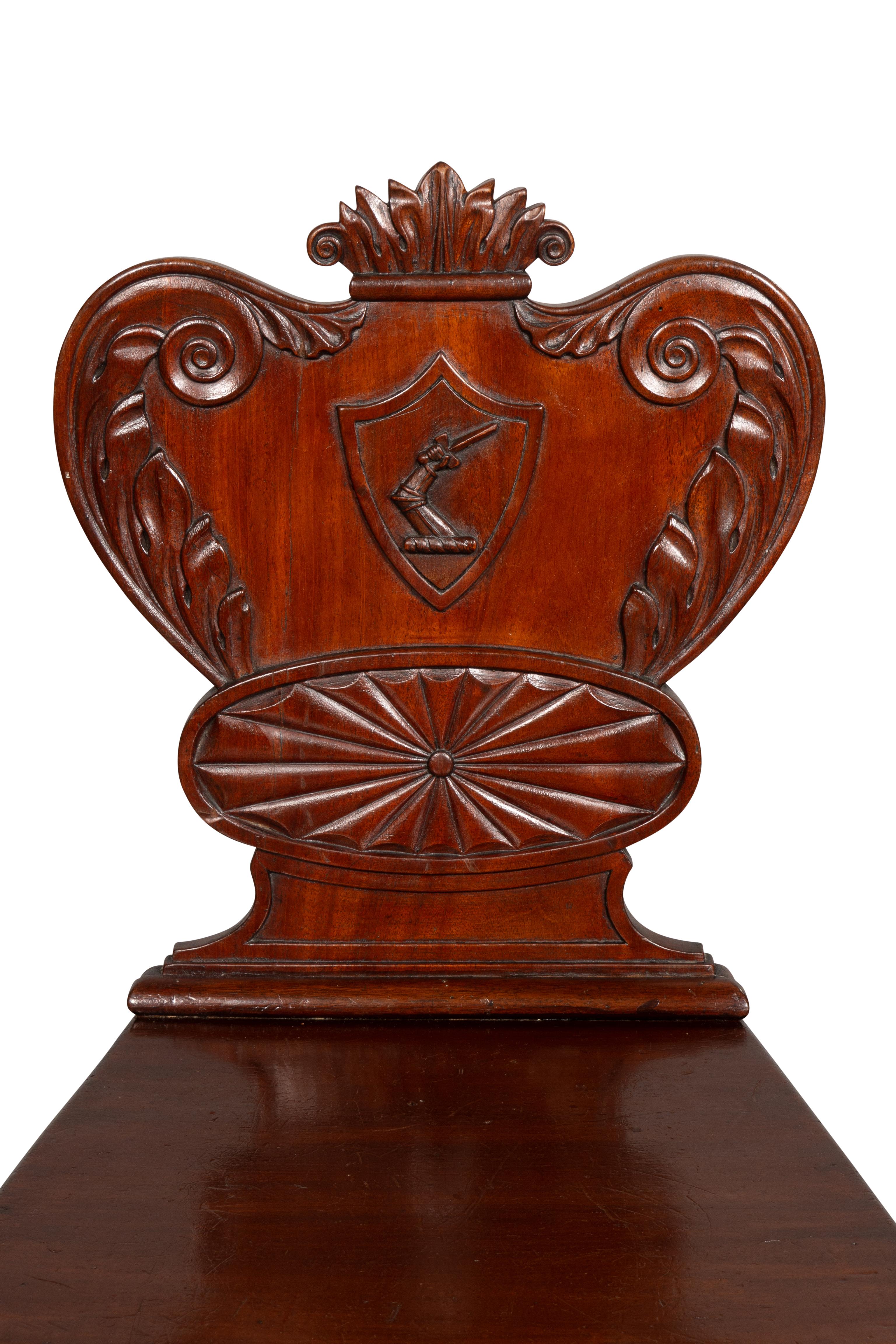 William IV Mahogany Hall Chair For Sale 6