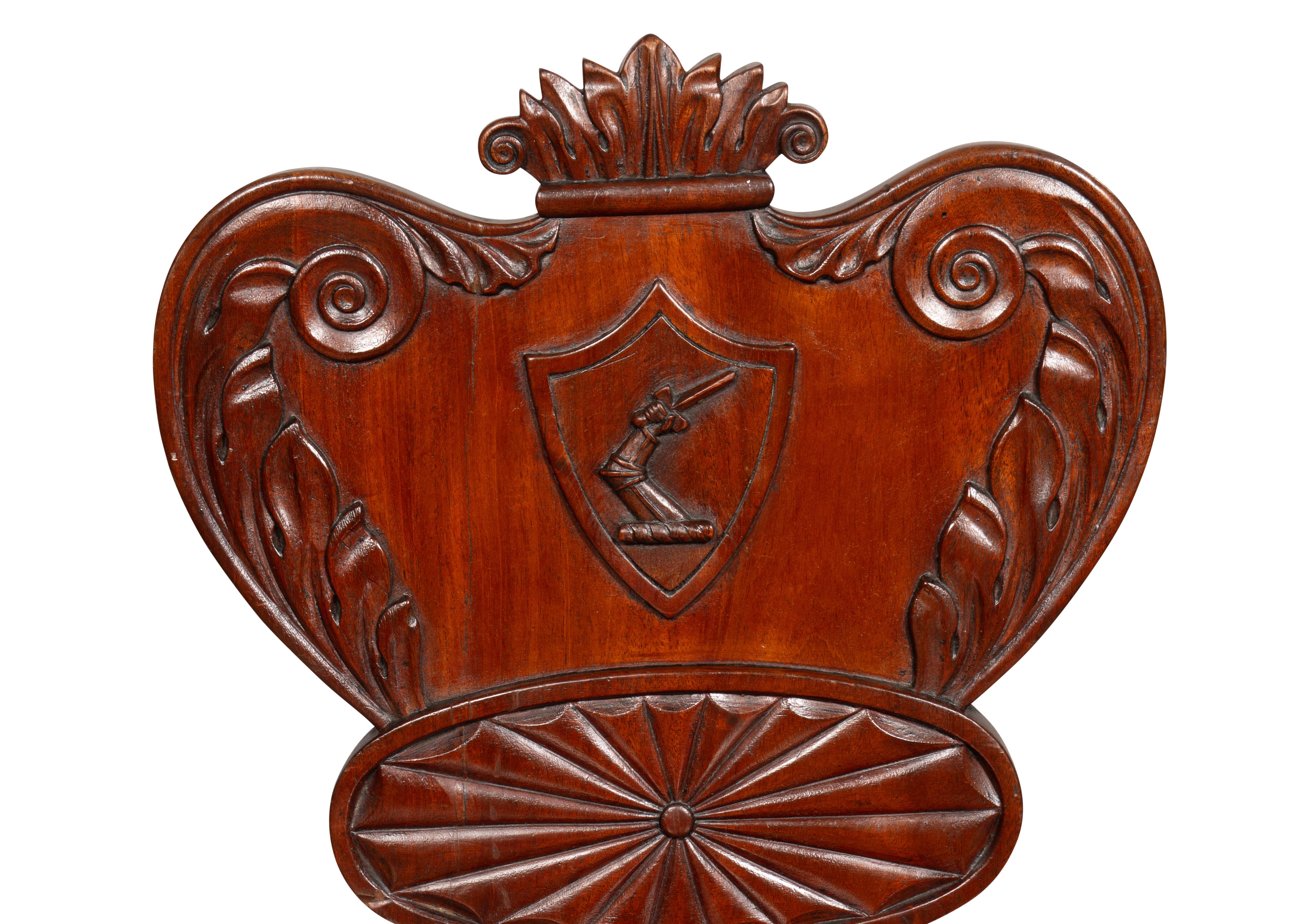 William IV Mahogany Hall Chair For Sale 8