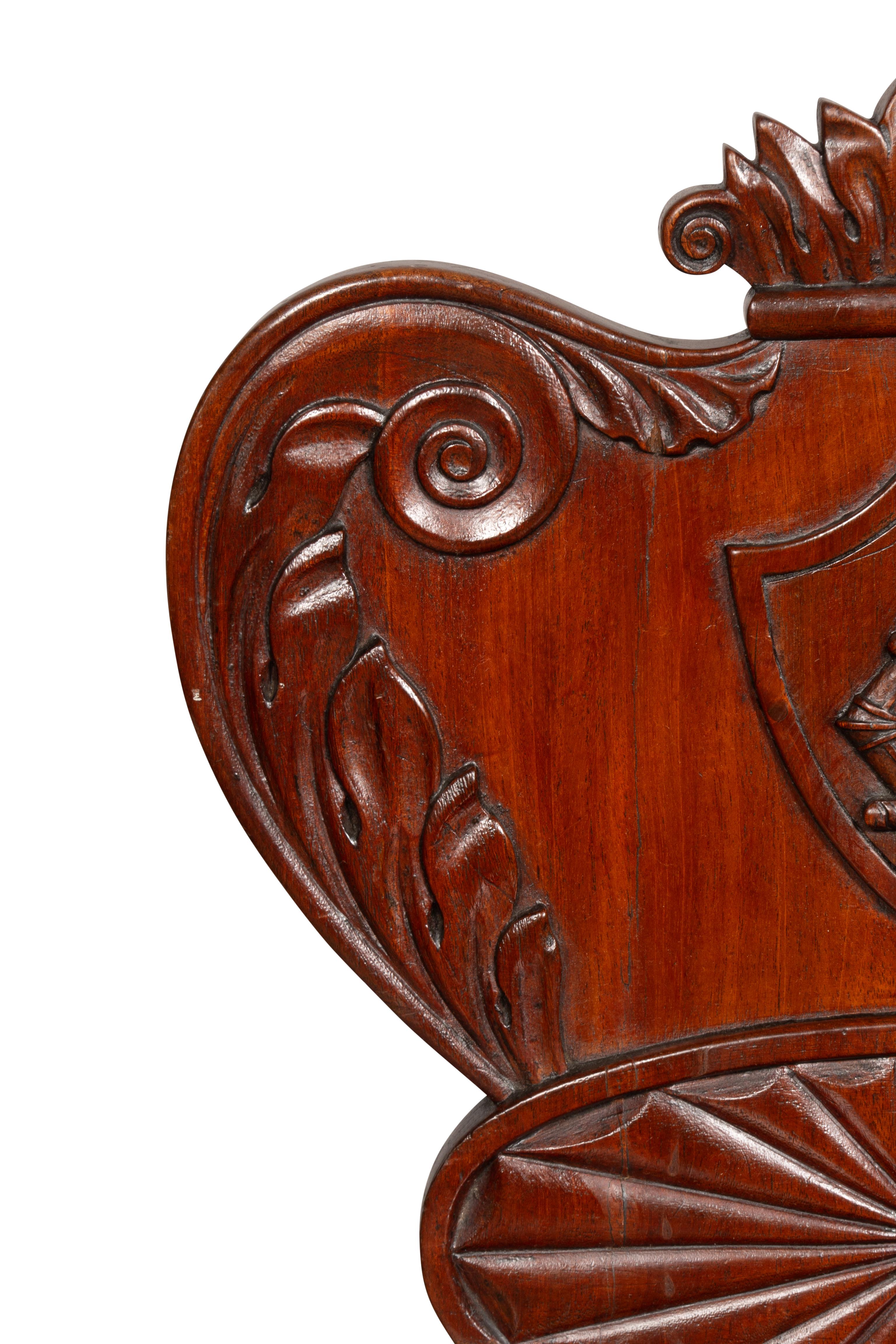 William IV Mahogany Hall Chair For Sale 9