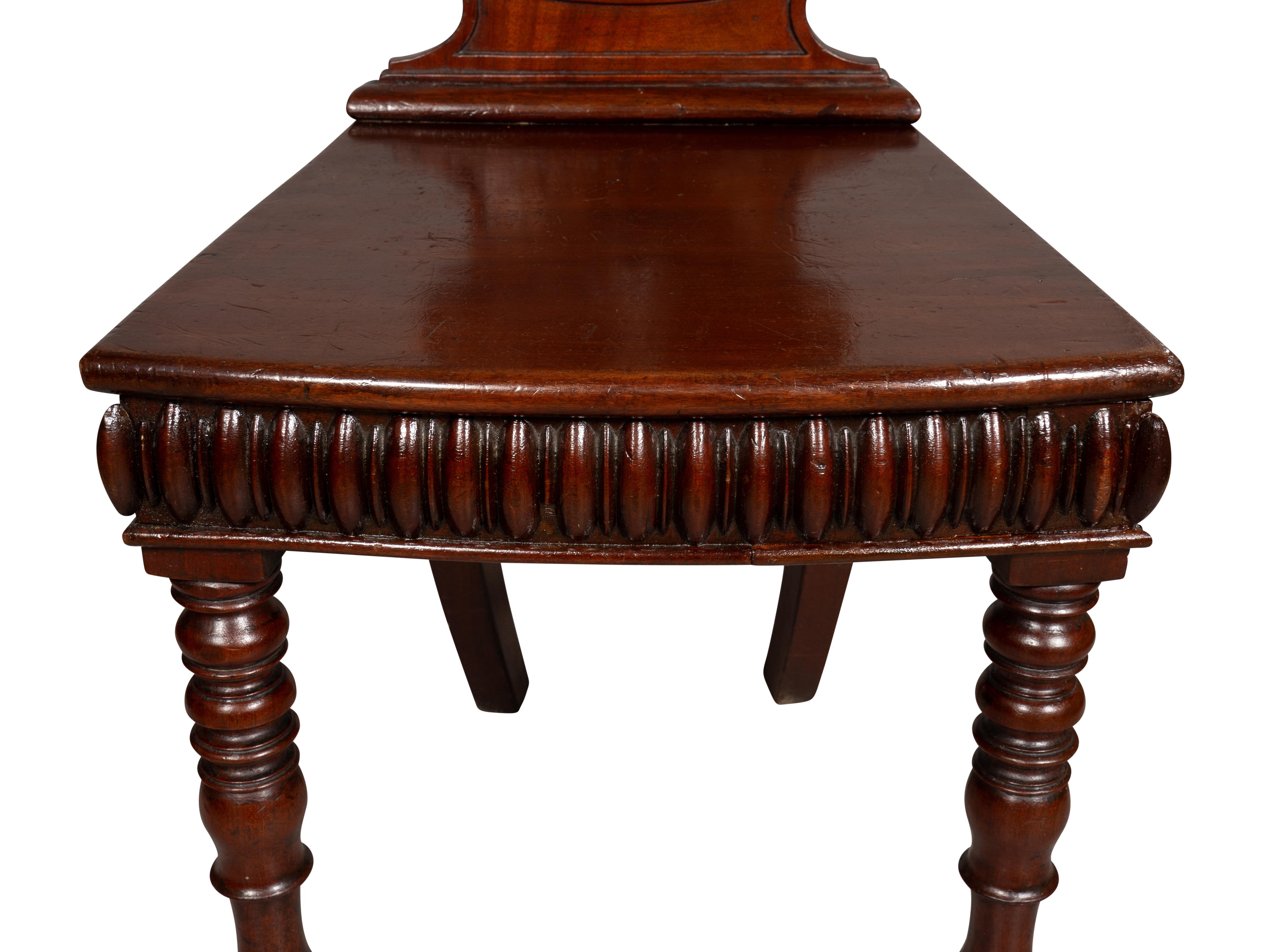 William IV Mahogany Hall Chair For Sale 3