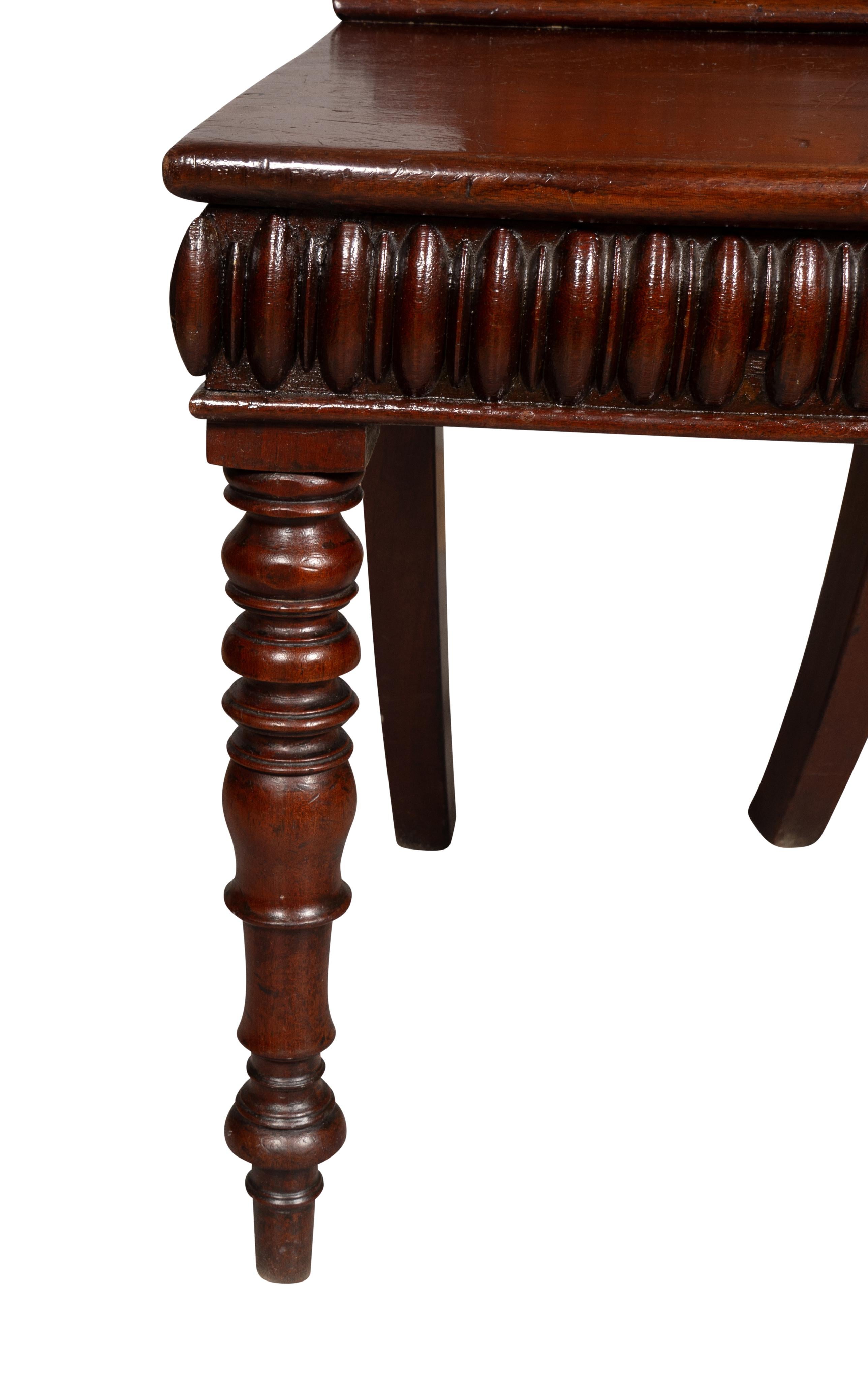 William IV Mahogany Hall Chair For Sale 4