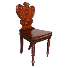 Antique William IV Mahogany Hall Chair 