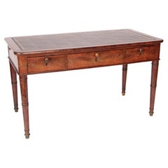 William IV Mahogany Leather Top Writing Table
