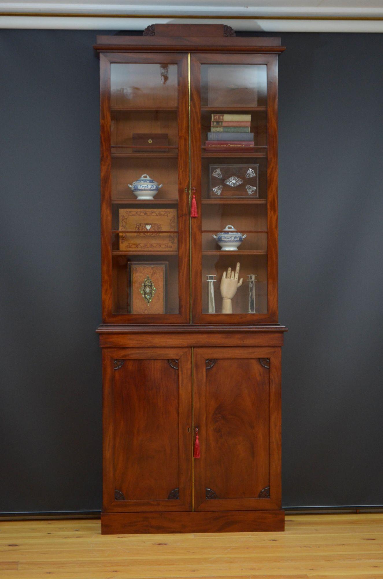 William IV Mahogany Library Bookcase For Sale 6