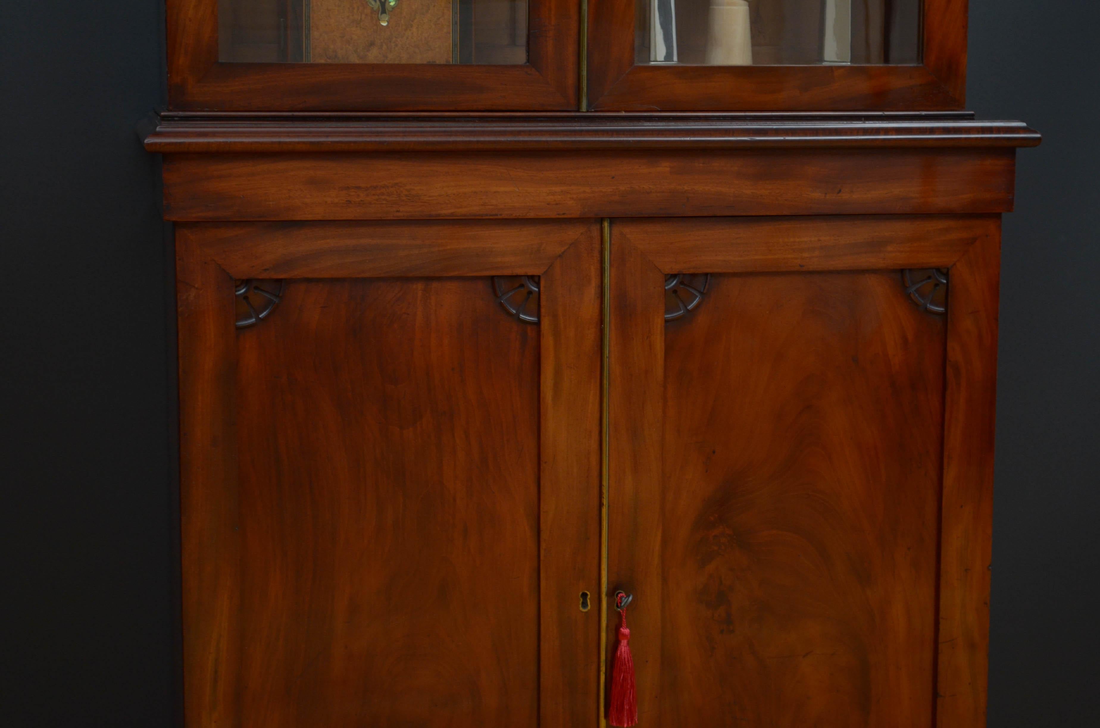 William IV Mahogany Library Bookcase 5