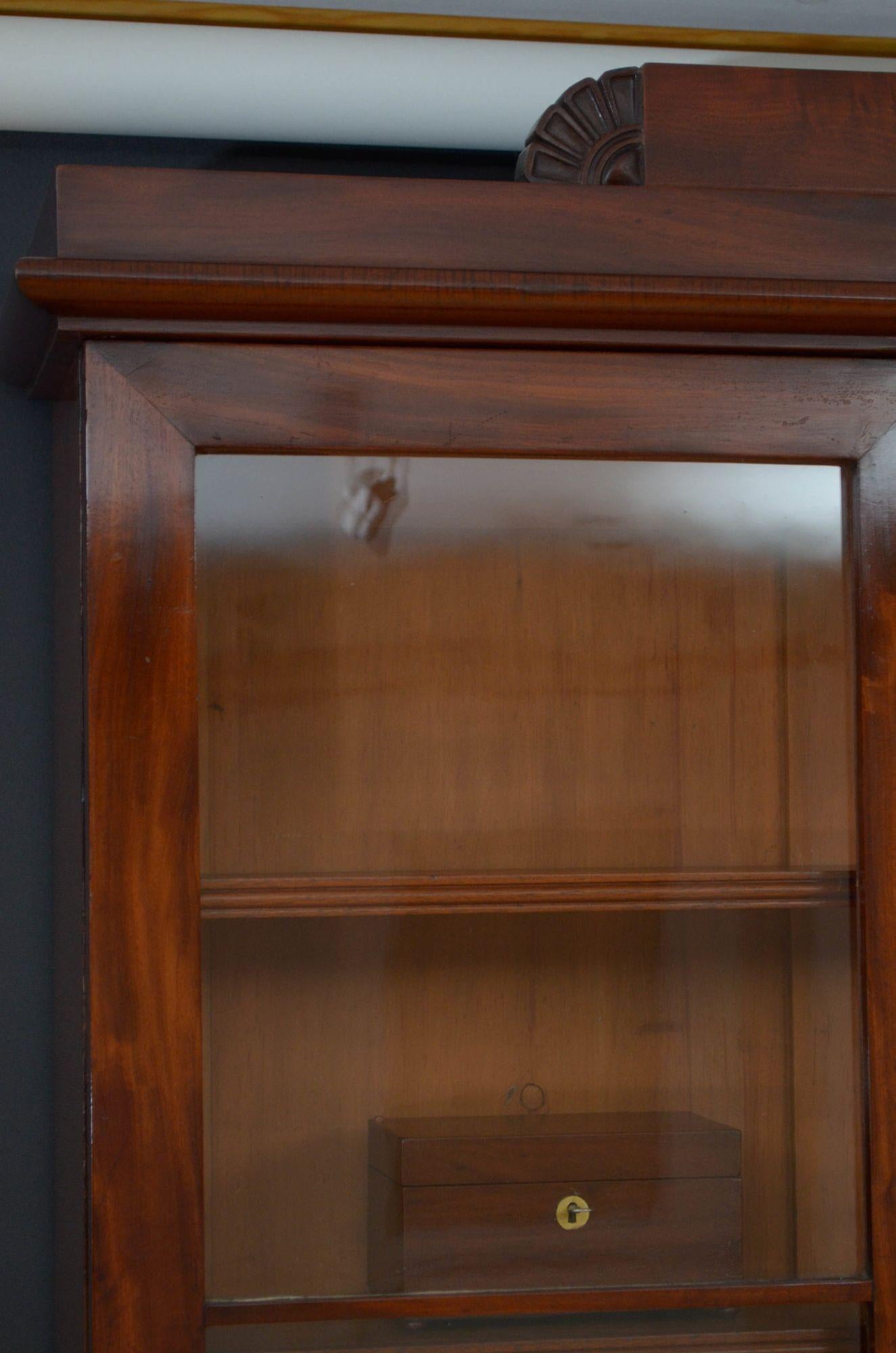 William IV Mahogany Library Bookcase For Sale 5