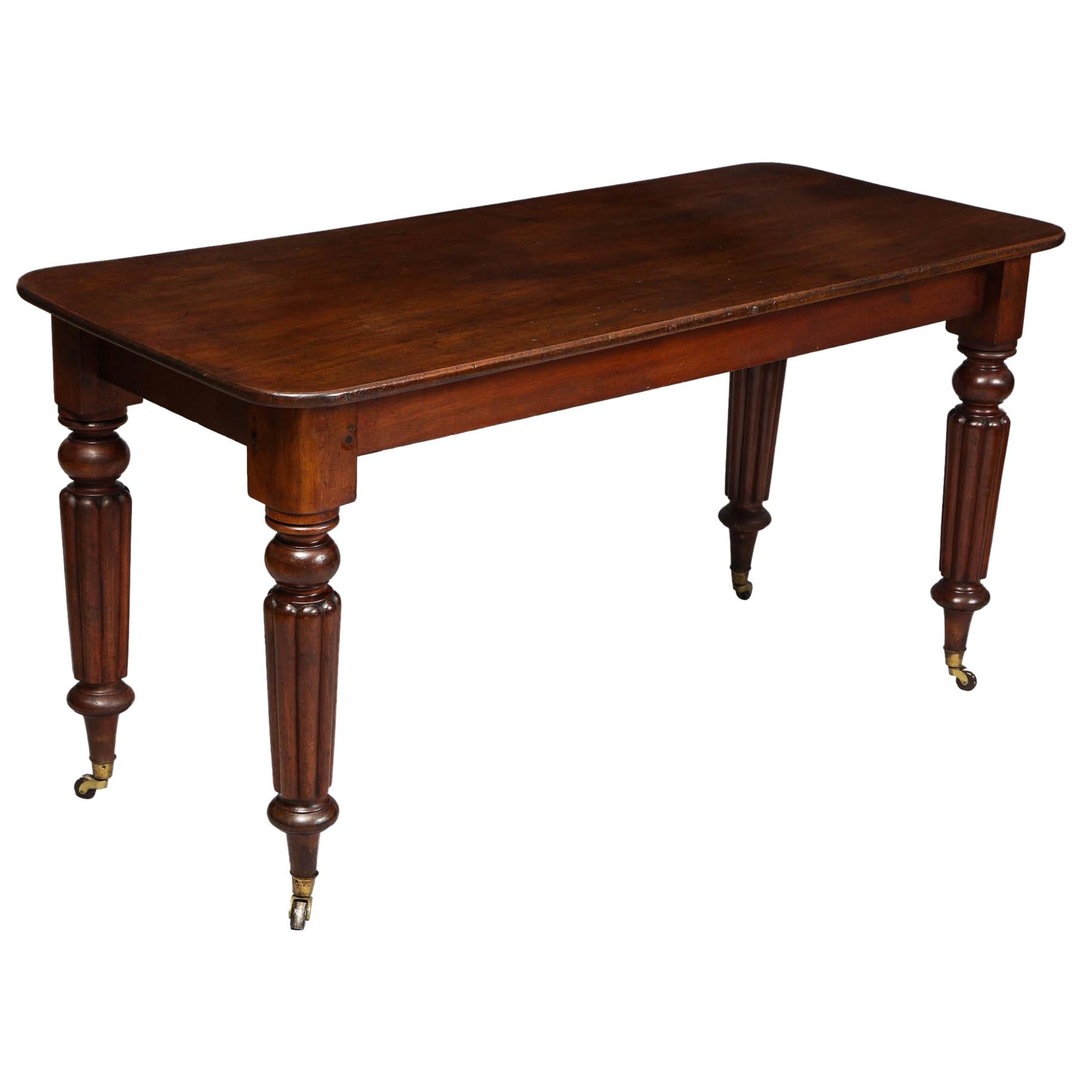William IV Mahogany Library Table at 1stDibs