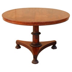 William IV Mahogany Loo Table / Tilt Top Breakfast Table circa 1830's
