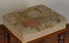 William IV Mahogany Needlepoint Stool