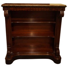 William IV Mahogany Open Bookcase