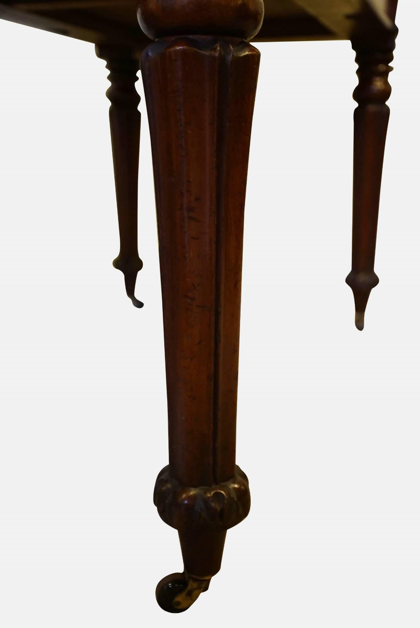 19th Century William IV Mahogany Partners Writing Table For Sale