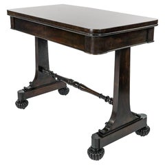 William IV Mahogany Side Table, circa 1835, Signed Gillows of Lancaster
