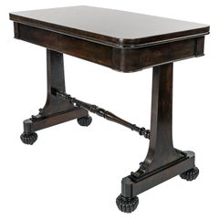 Antique William IV Mahogany Side Table, circa 1835, Signed Gillows of Lancaster