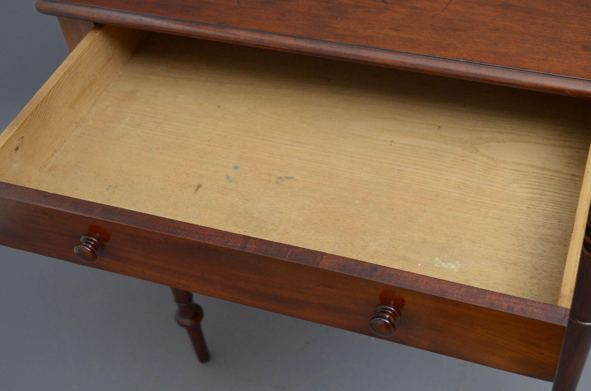 19th Century William IV Mahogany Side Table