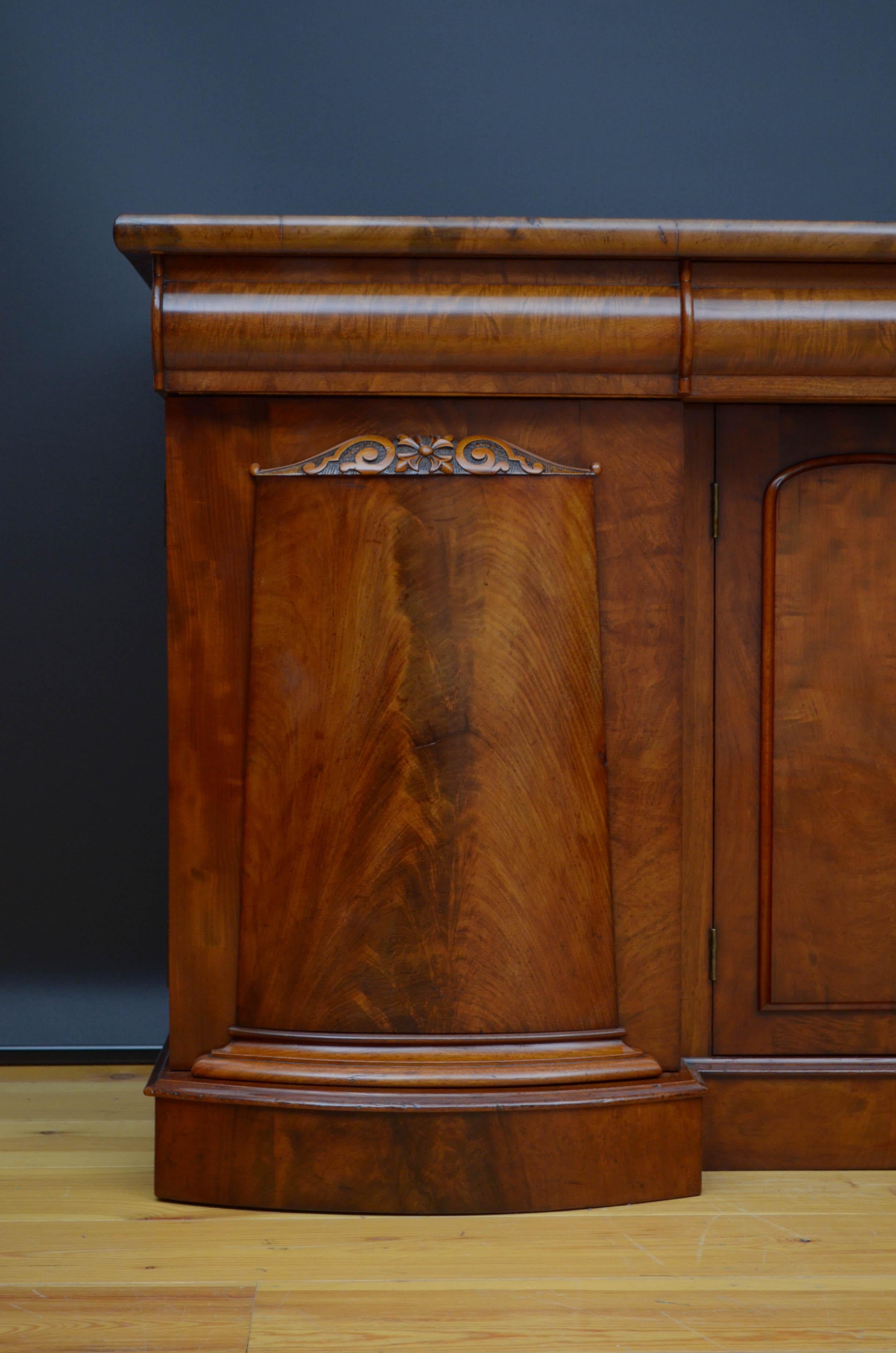 19th Century William IV Mahogany Sideboard